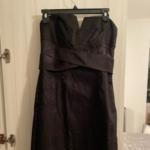White House black market strapless lace dress